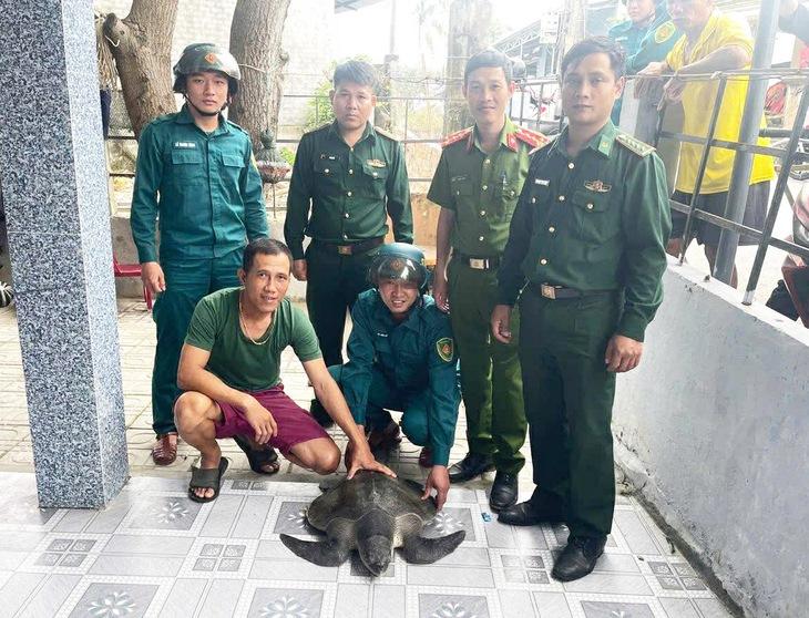 Thả về biển đồi mồi dứa quý hiếm 10kg có tên trong sách đỏ