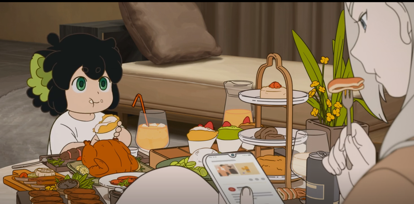 Luo Xiao Hei with his senior sister